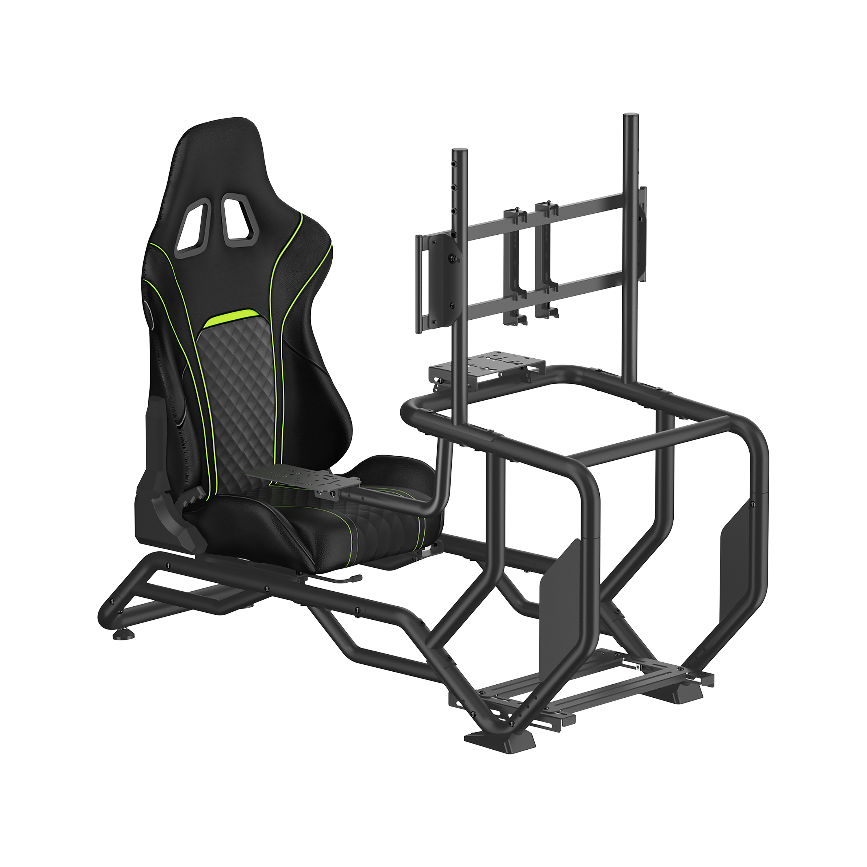 LRS14 Adjustable Racing Simulator Cockpit with Gear Shift Mount & Monitor Mount (LRS14-BS06) product photo