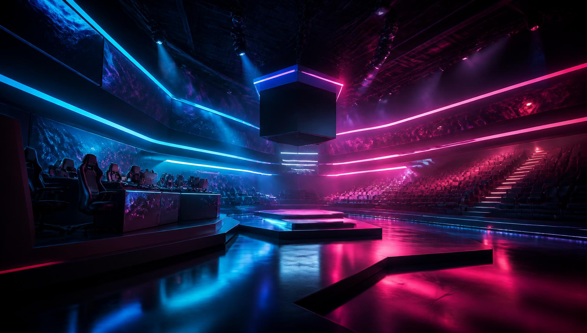 Concept visualisation of the IMMERSE gaming arena
